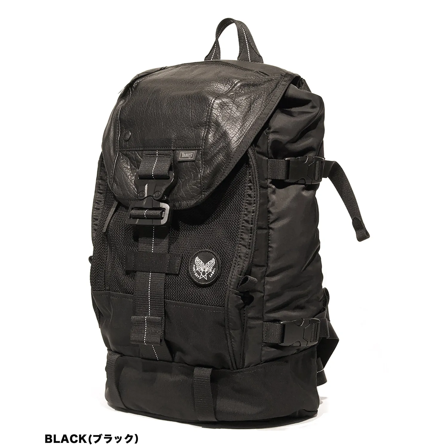 Harvest Label Custom HC-0107 rygsæk sort flap