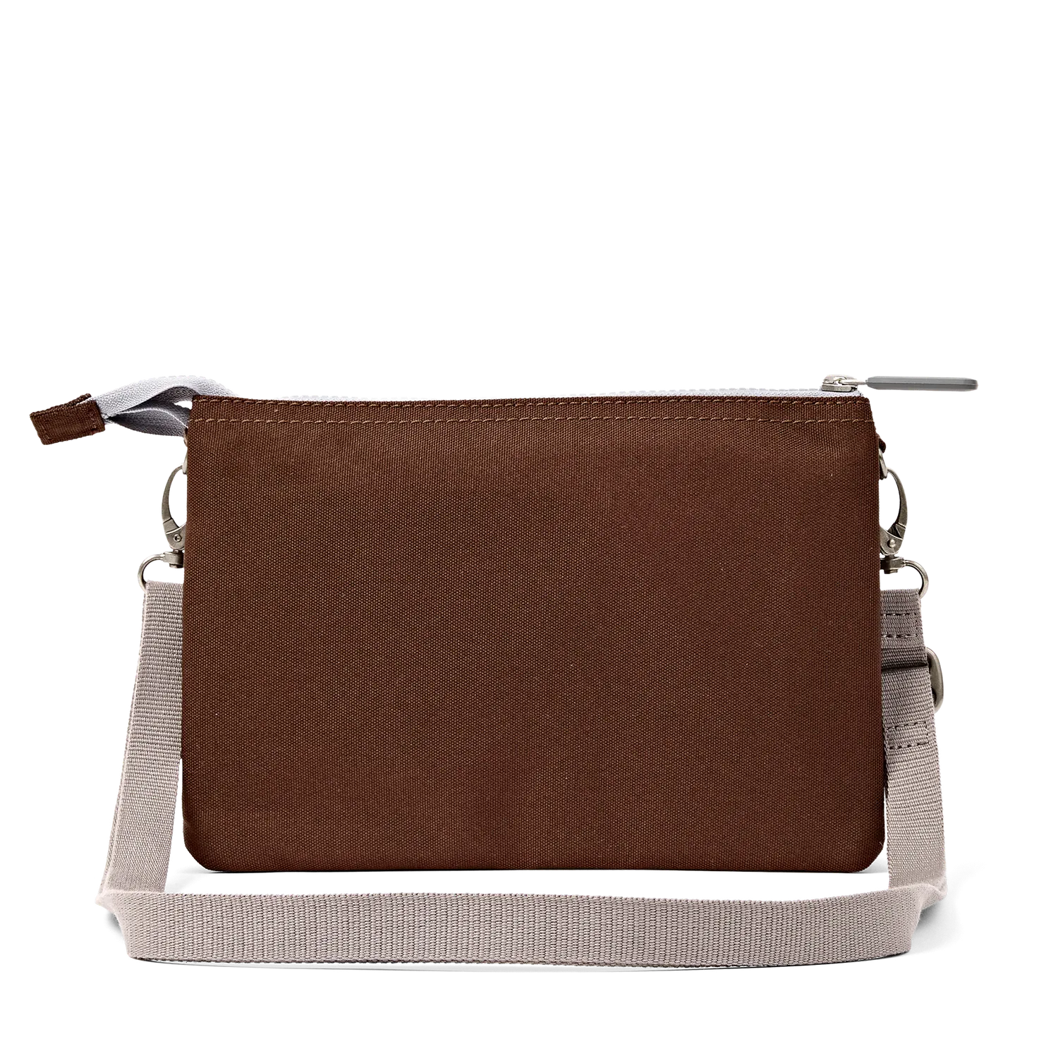 Roka London Carnaby XL crossbody taske Chocolate vegansk