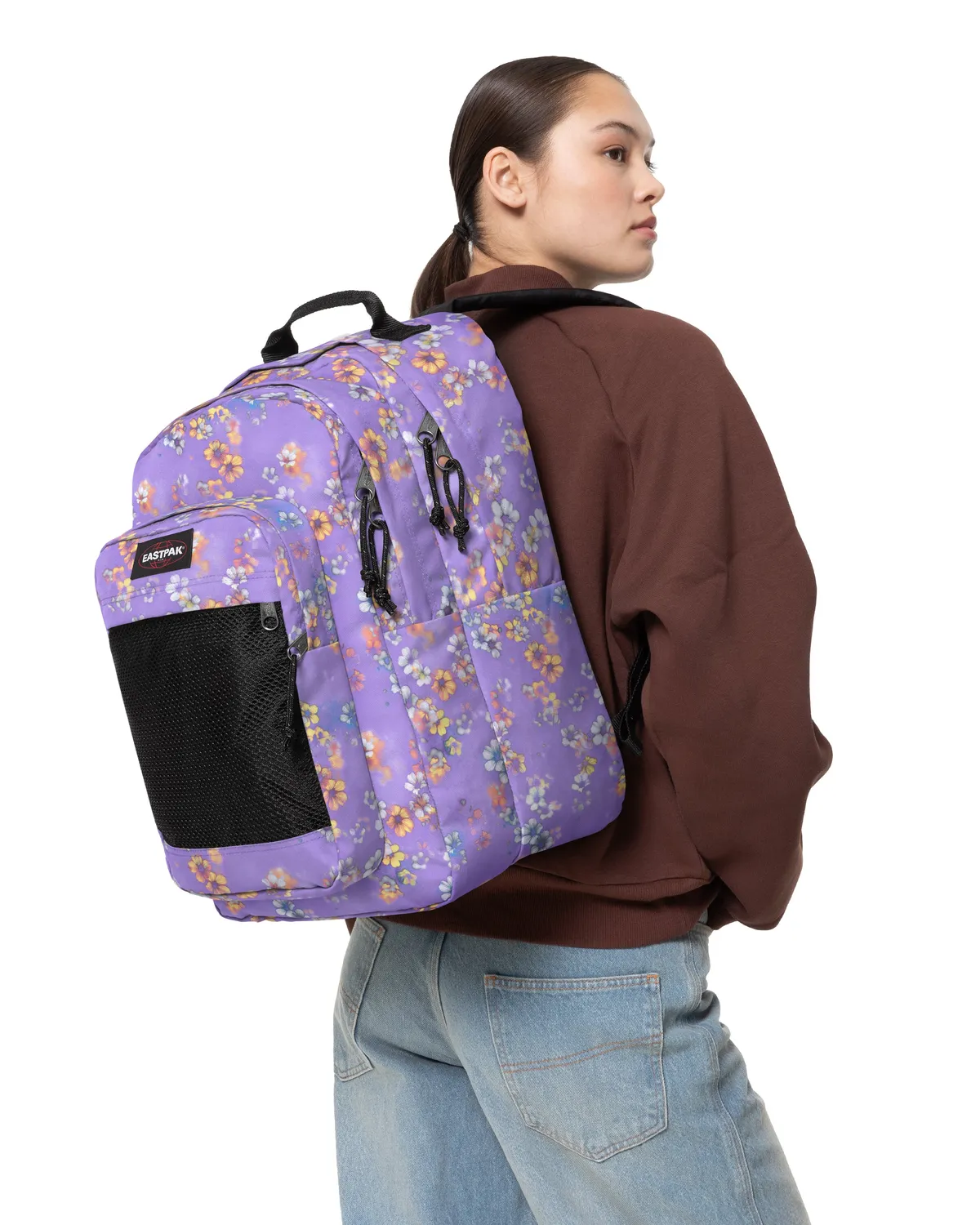 Eastpak Study Buddy rygsæk Flora Fade Lilac 16" laptoprum