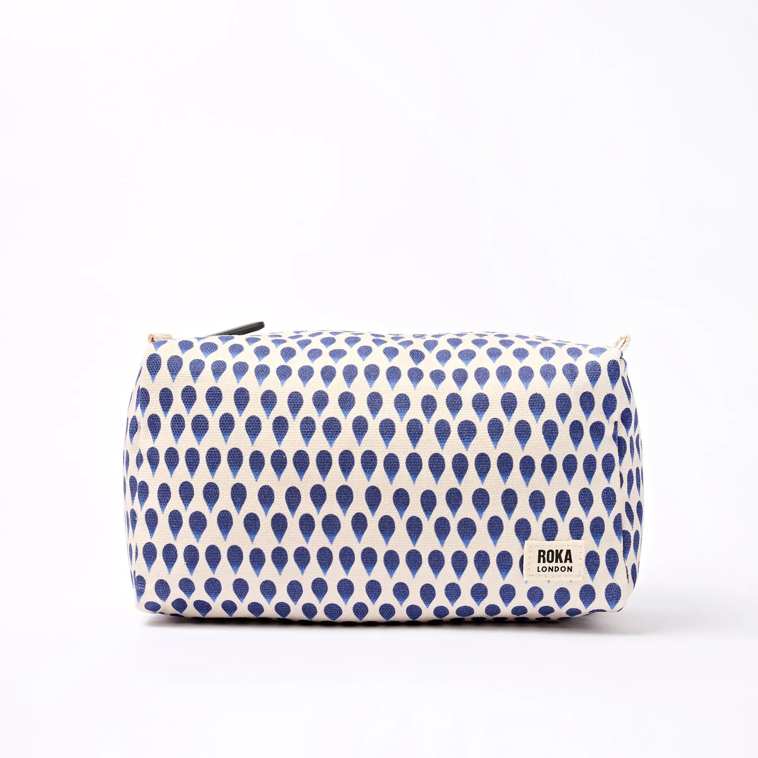 Roka London Maygrove Small toilettaske Denim Rain Indigo 4,8L