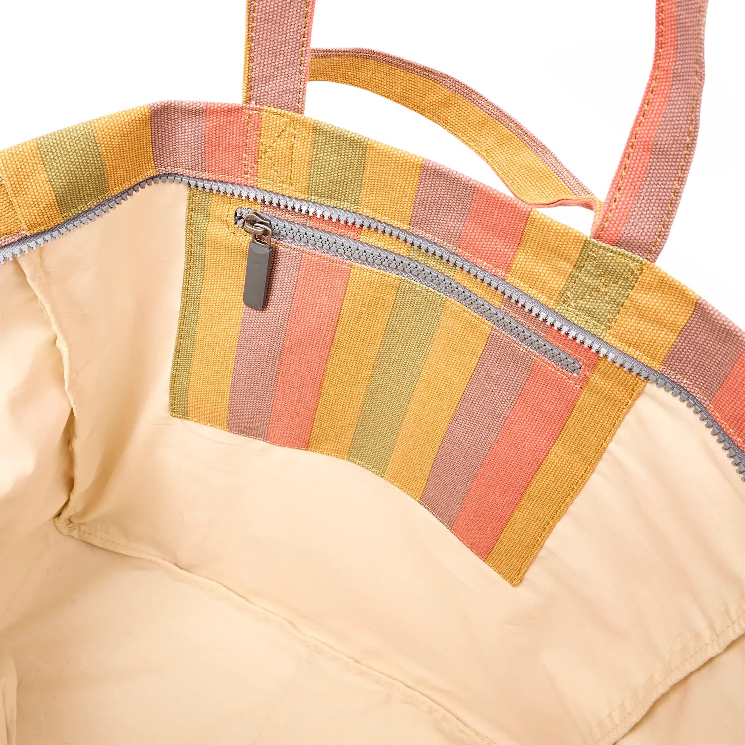 Roka London Marylebone Tote Large Faded Multi Stripe 43 liter