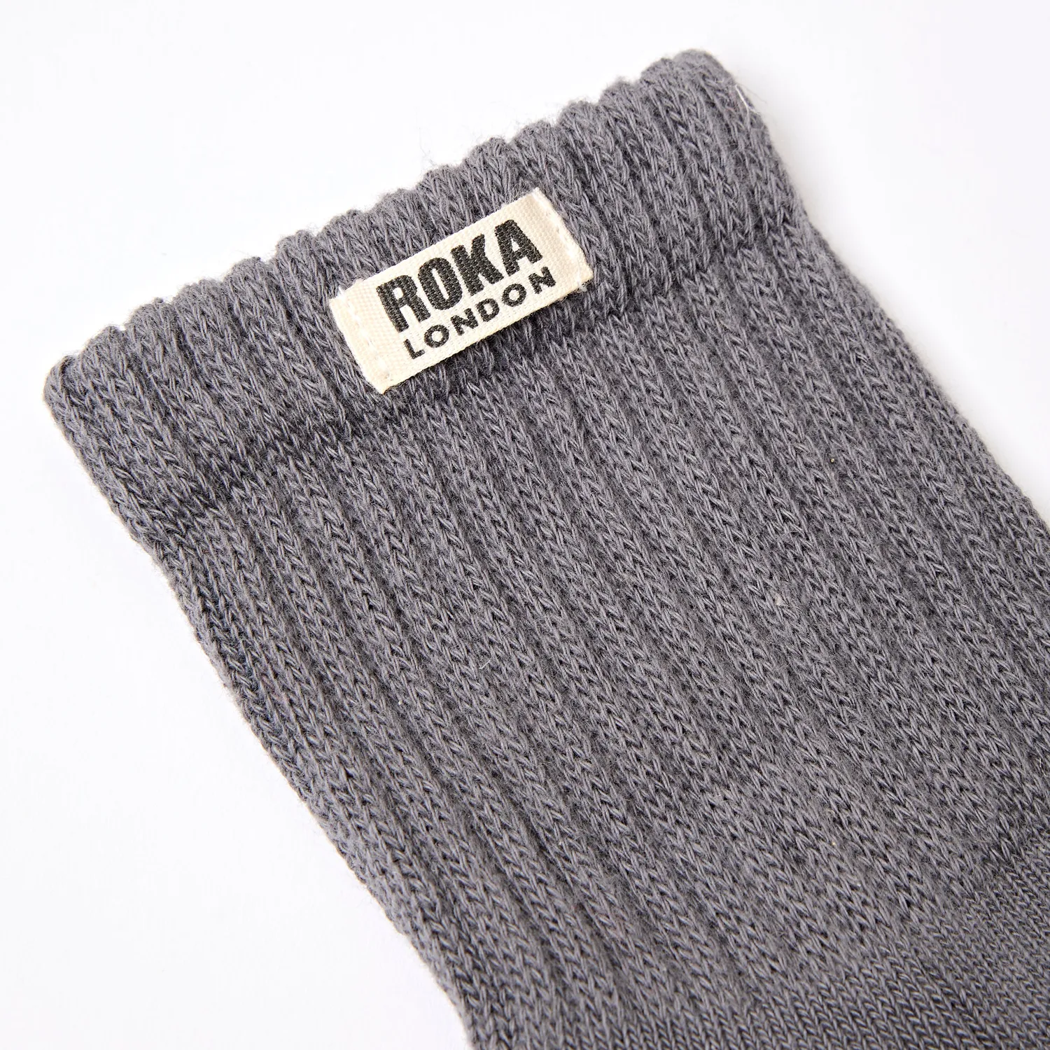 Roka London Windsor strømper smoke 36-42 økologisk bomuld