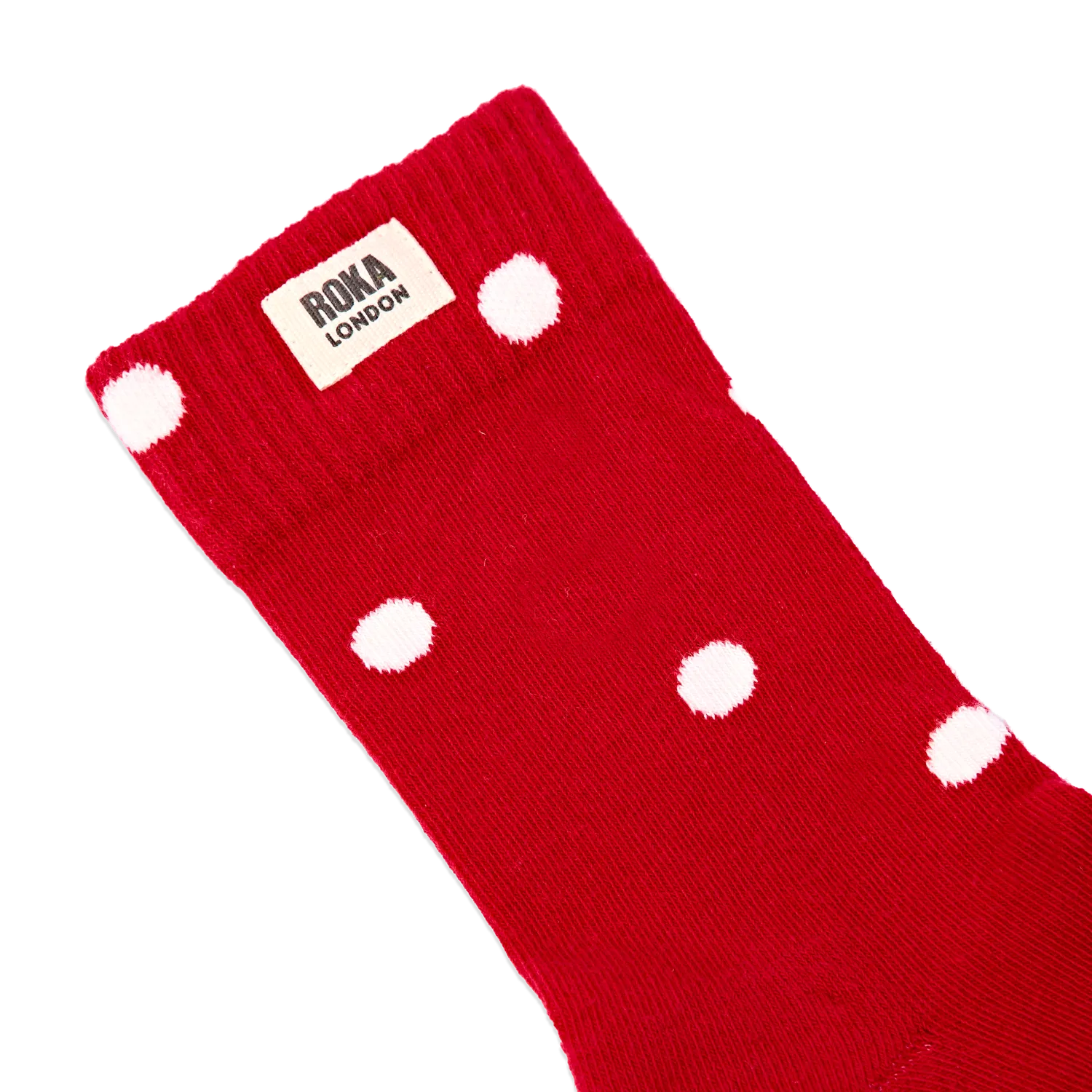 Roka London Wimbledon strømper Scarlet Dot UK 3-8