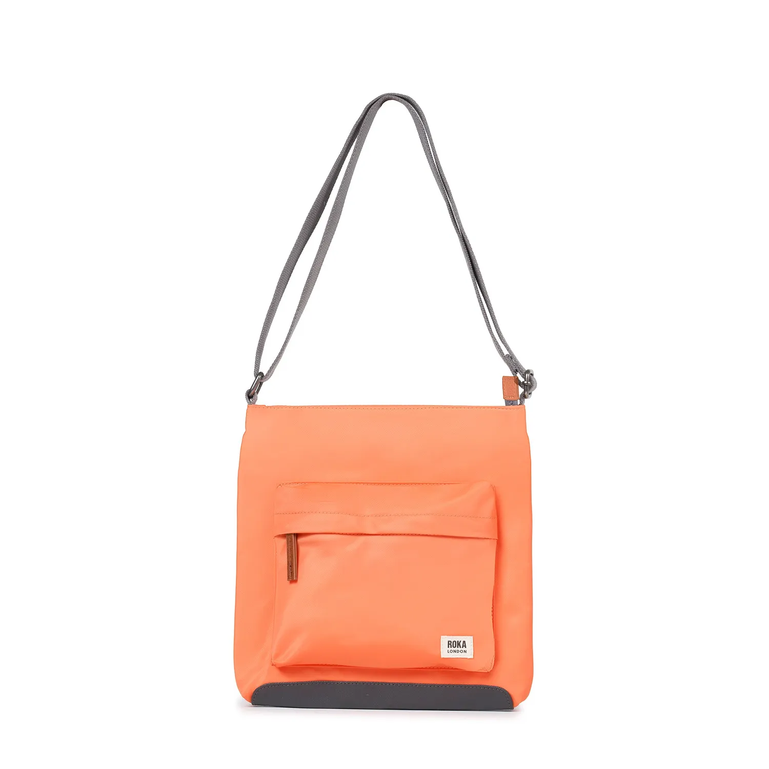 Roka London Kennington crossbody taske Firecracker Medium orange