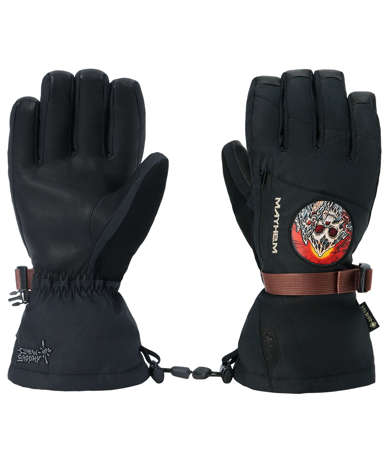 Dakine Titan 2.0 DLX Gore-Tex handsker Mayhem Marron læder
