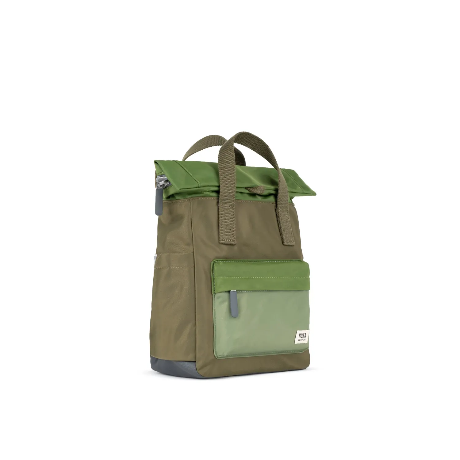 Roka London Canfield Roll Top rygsæk Military Tonal vegansk