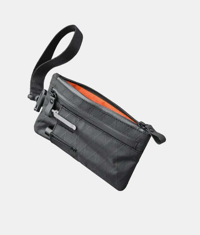 Alpaka Zip Clutch organizer med håndrem