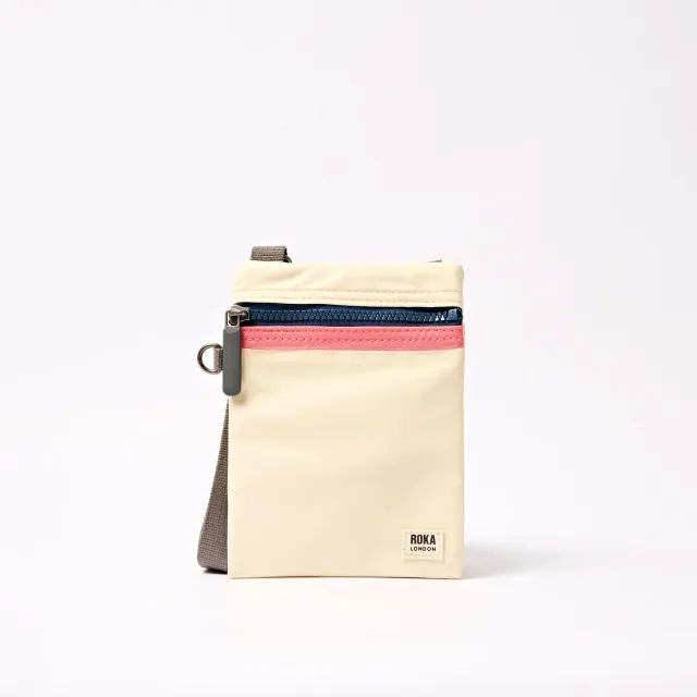 Roka London Chelsea Pocket crossbody taske wax paper stripe 0,3L