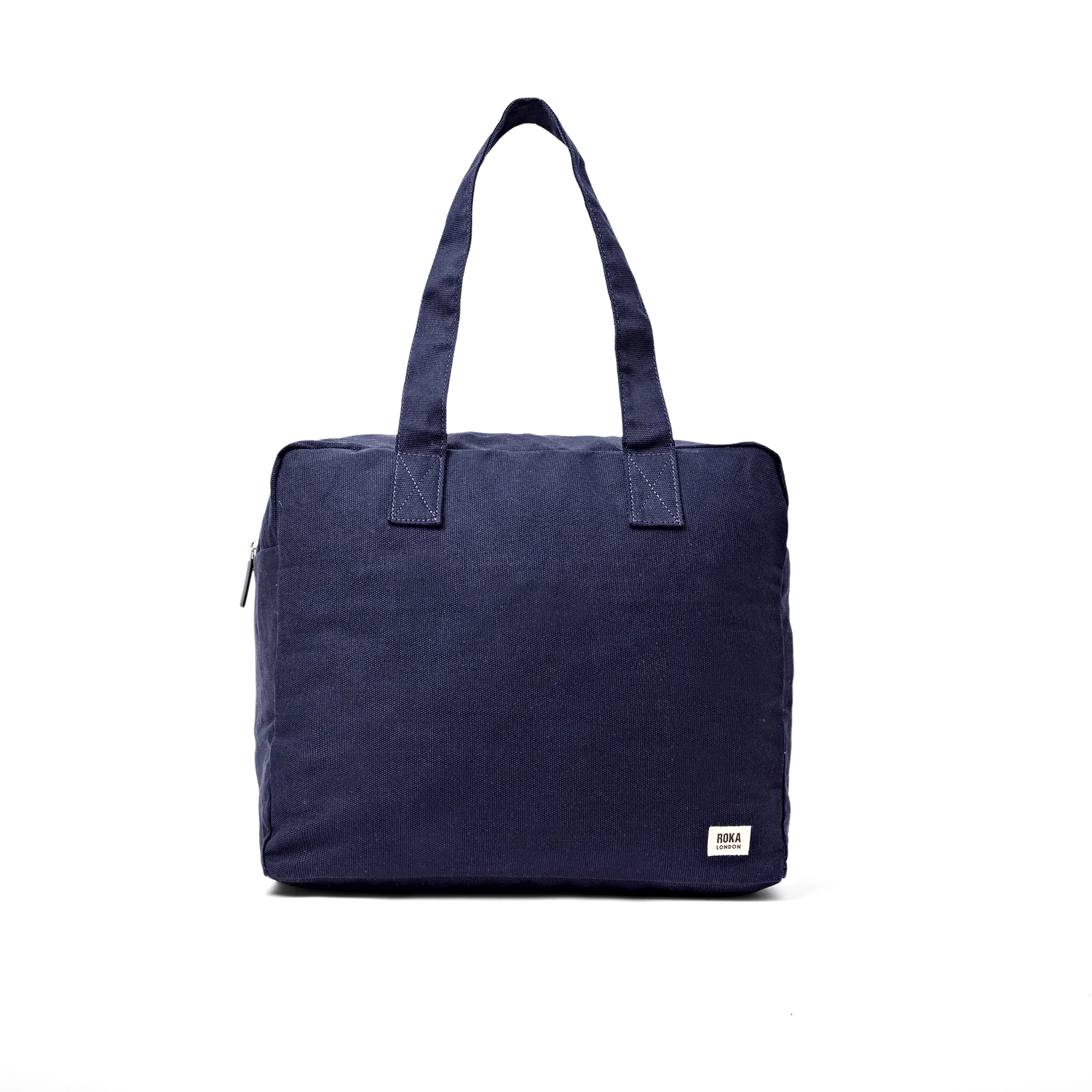 Roka London Sloane skuldertaske Medium navy laptoprum
