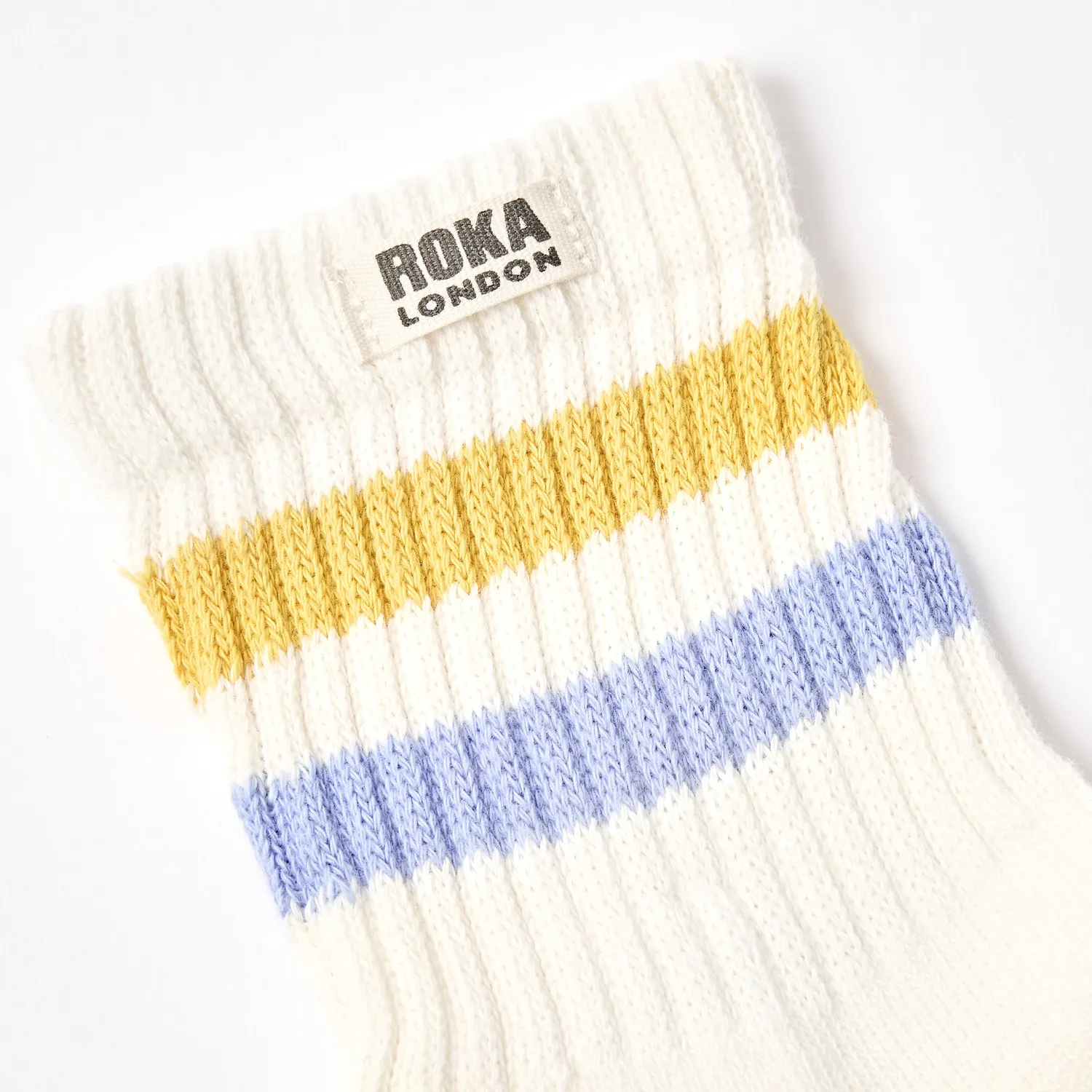 Roka London Windsor strømper summer yellow thistle dame