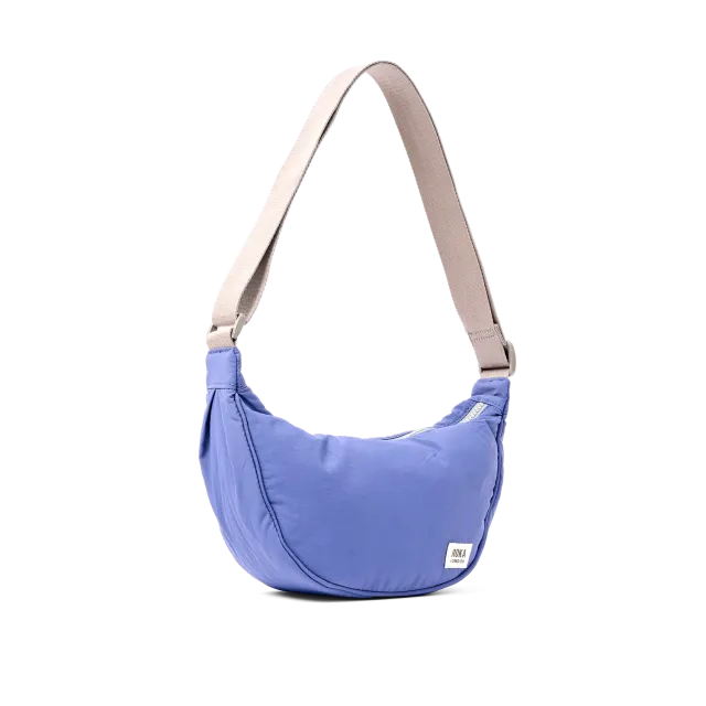Roka Farringdon Half Moon skuldertaske Coastal Small puffy