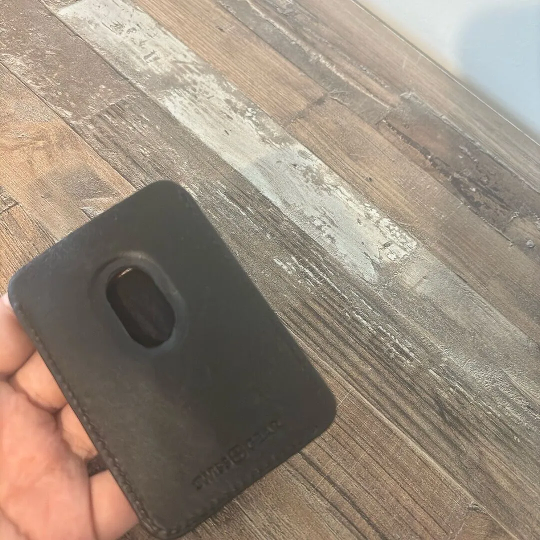 Swissgear Snapp MagSafe kortholder sort læder RFID