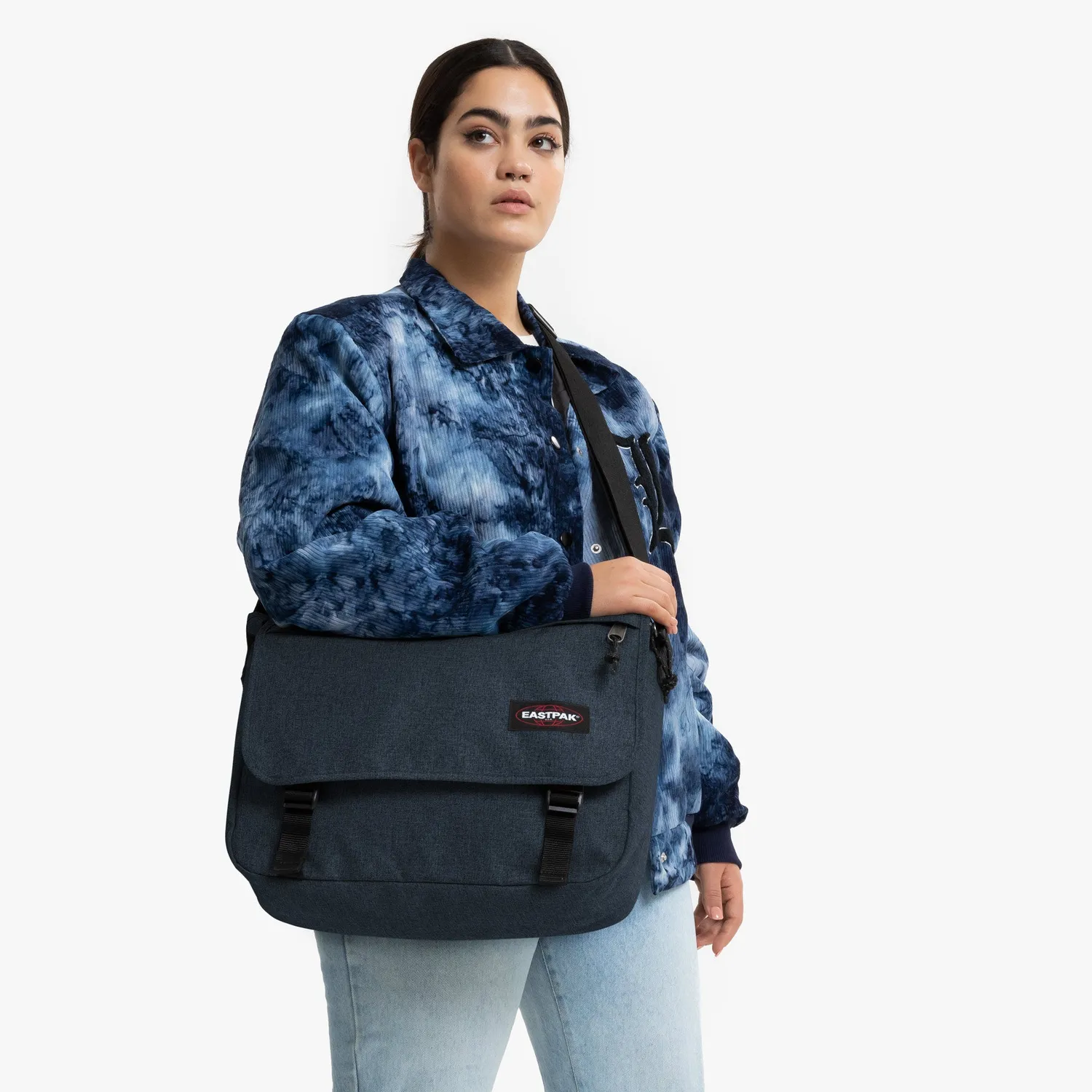 Eastpak Delegate + skuldertaske Triple Denim 17" laptop