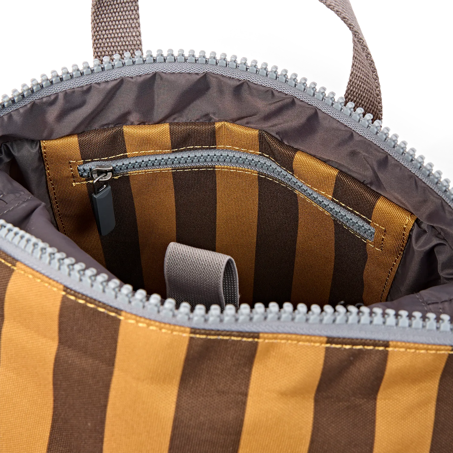 Roka London Canfield rygsæk Brown Stripe Small 9,8 liter