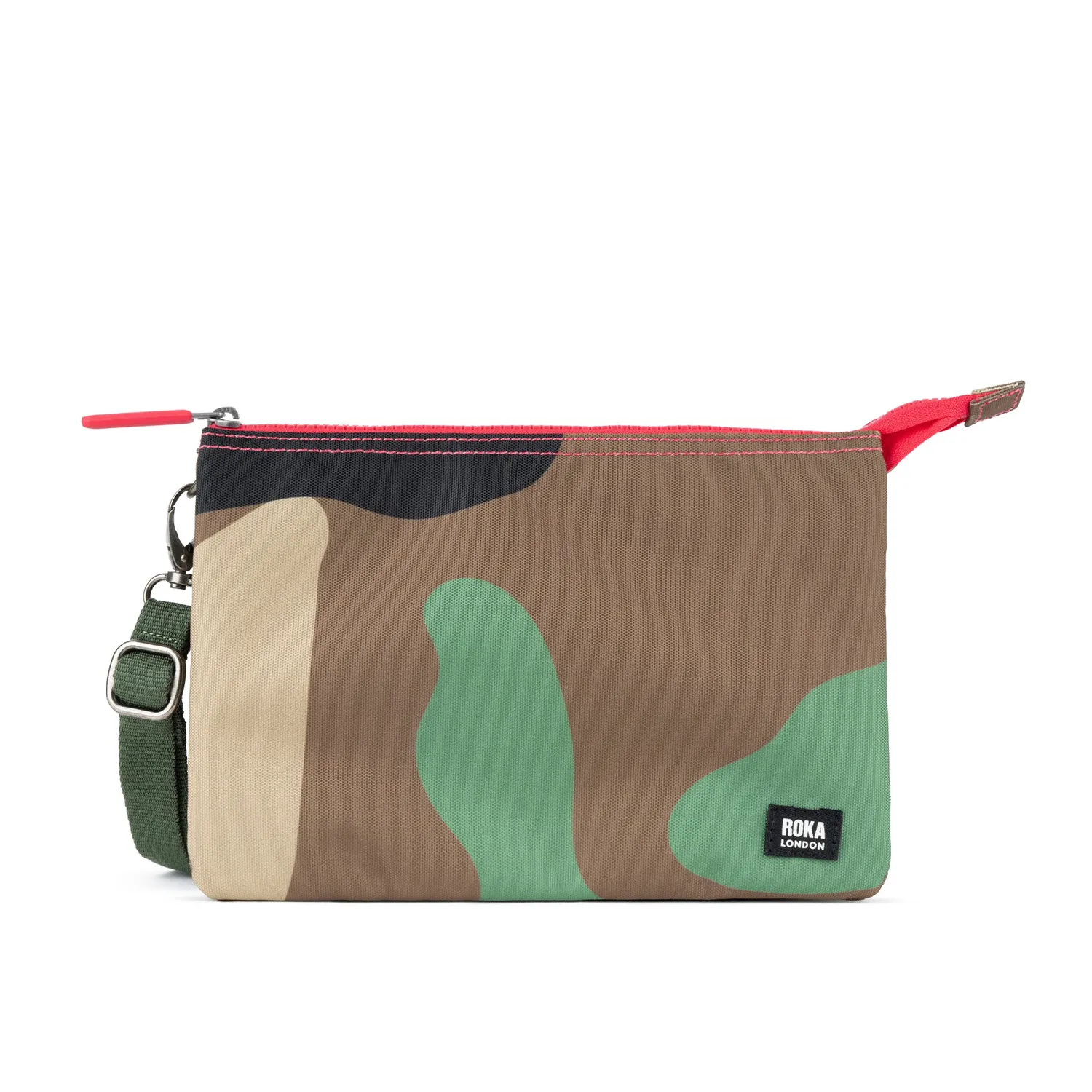 Roka London Carnaby XL crossbody taske Vintage Camo vandafvisende