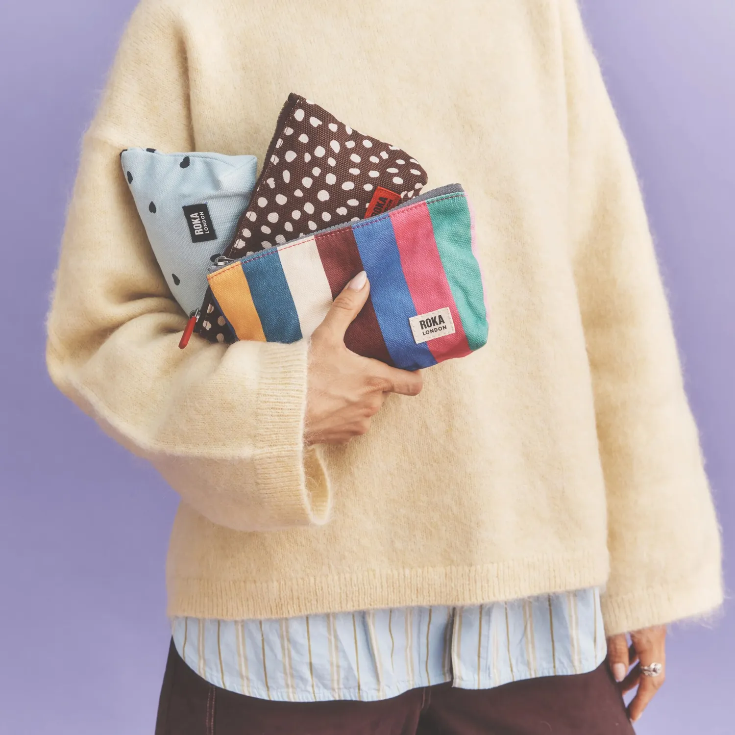 Roka London Maida Vale pouch Heart Print 2,2 liter