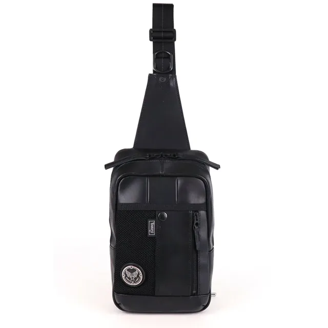 Harvest Label Pelle HP-0202 skuldertaske læder sort