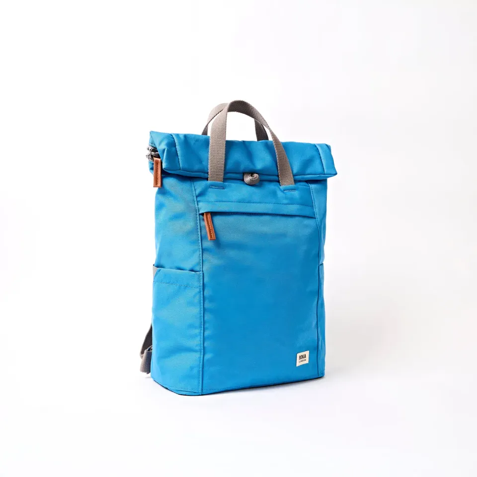 Roka London Finchley rygsæk Malibu Blue Medium 15" laptop
