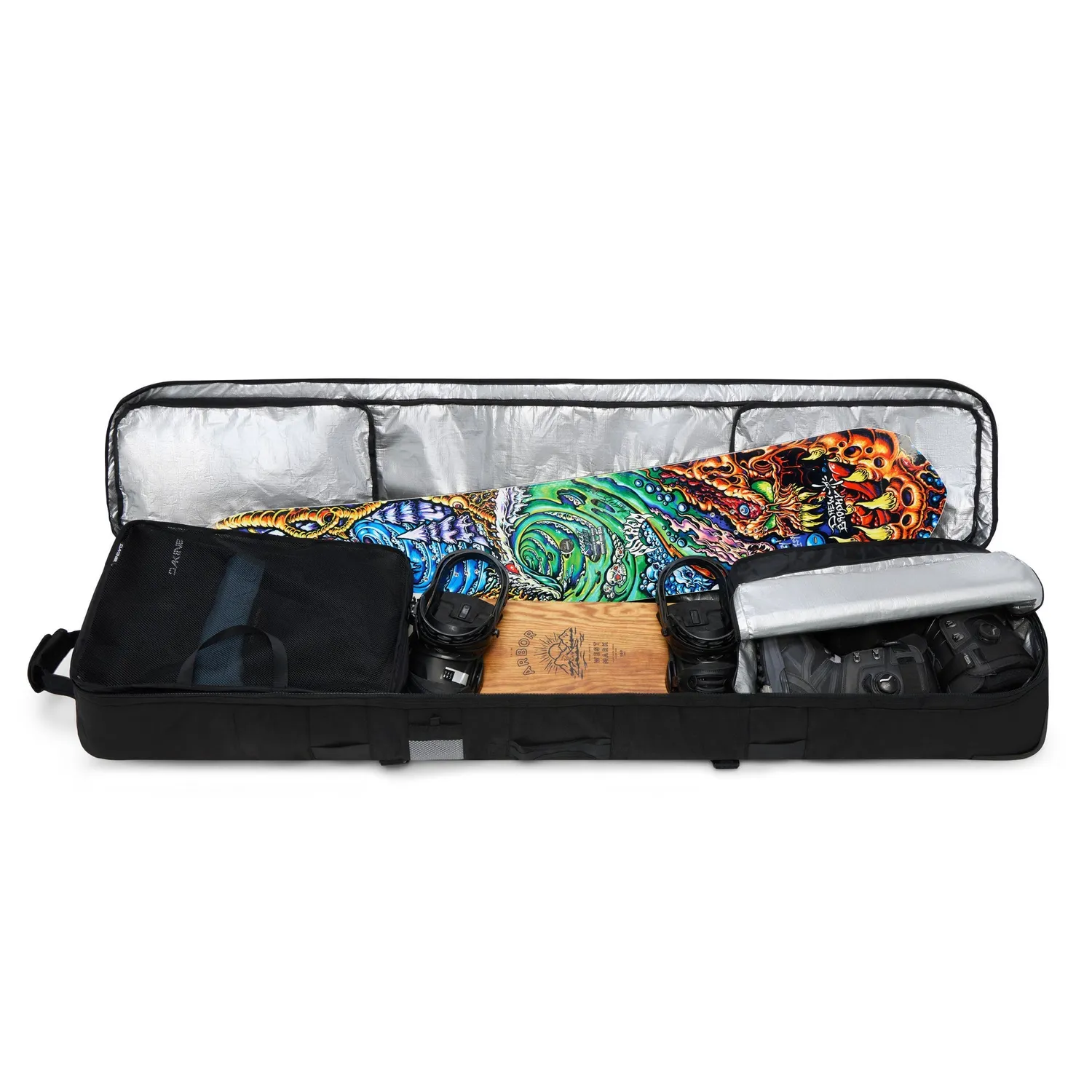 Dakine High Roller snowboardtaske Sort 175 cm med hjul