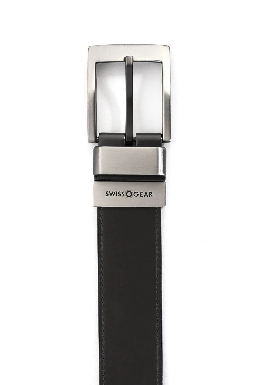 Swissgear Wiler Reversible læderbælte Sort/Brun vendbar