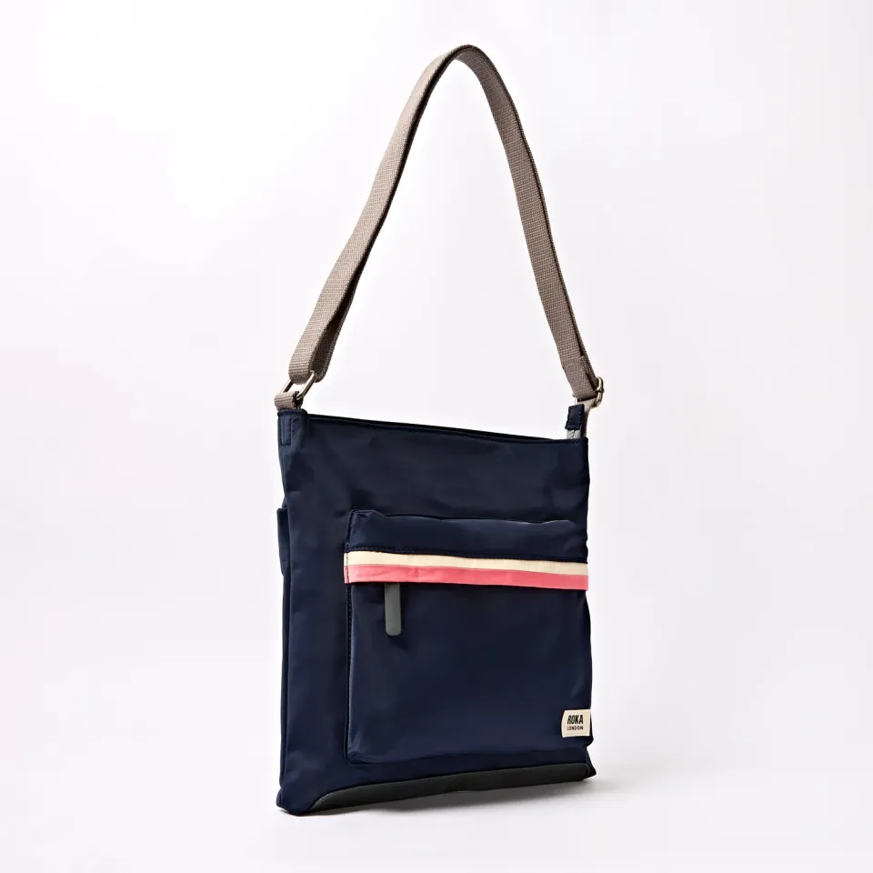 Roka London Kennington crossbody M midnight stripe