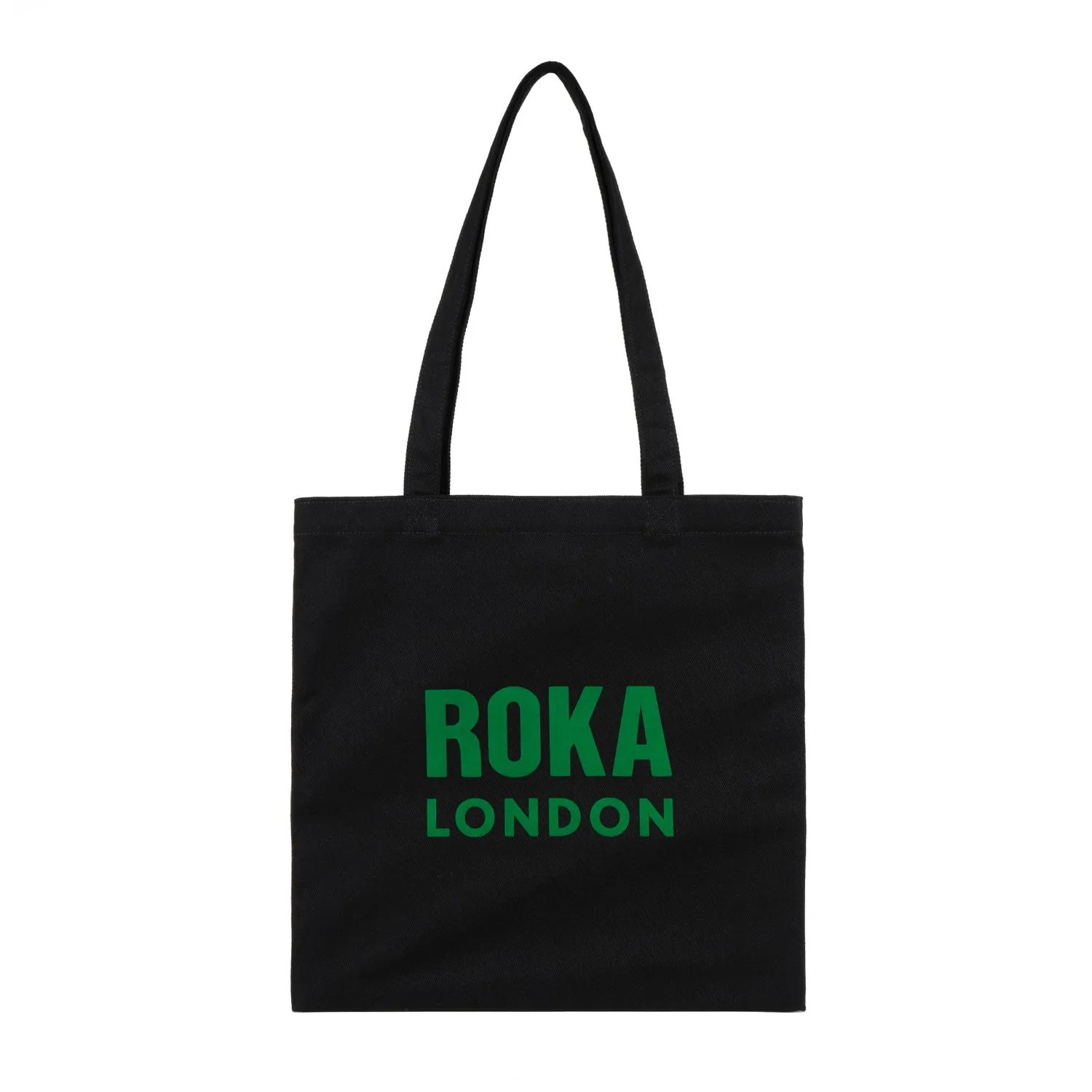 Roka London Notting Hill mulepose small sort bomuldscanvas