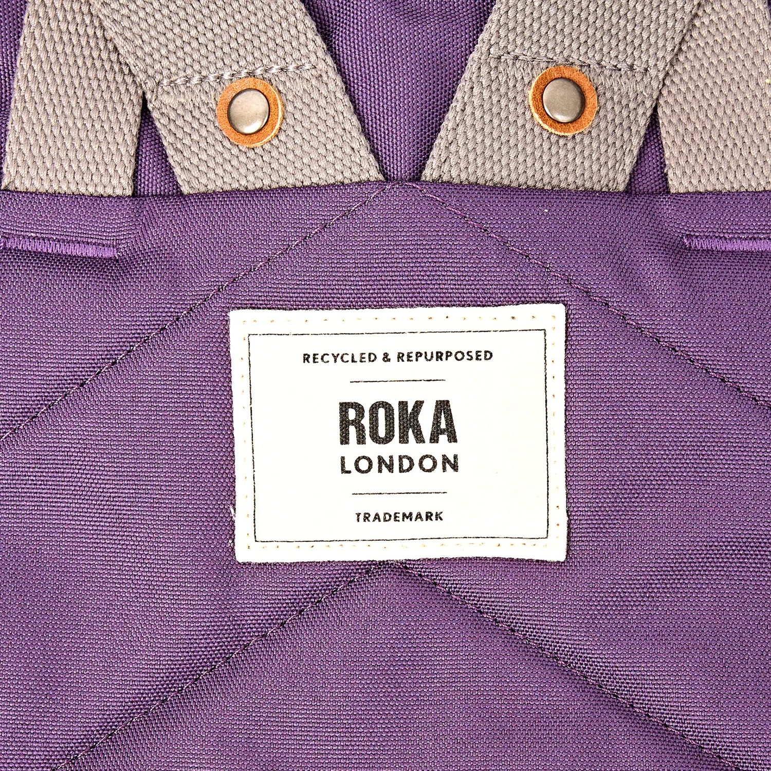 Roka London Finchley rygsæk Deep Grape med laptoprum
