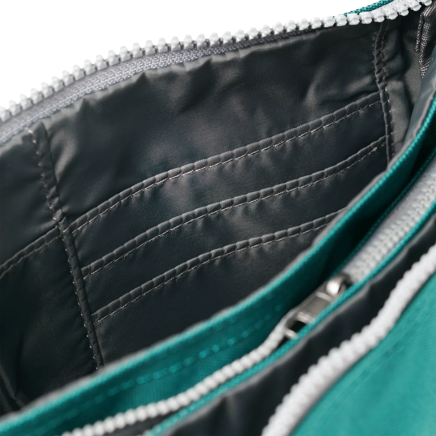 Roka London Carnaby XL crossbody taske teal aftagelig rem