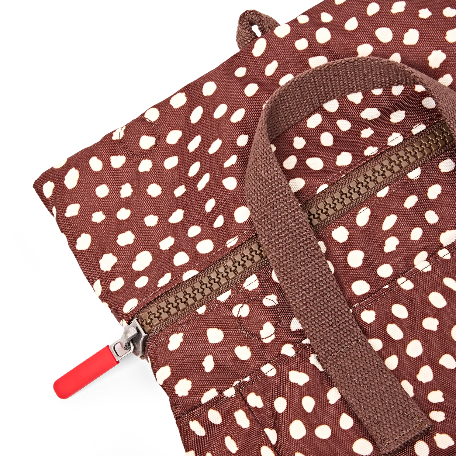 Roka London Canfield rygsæk brown dot roll top 16,4 liter