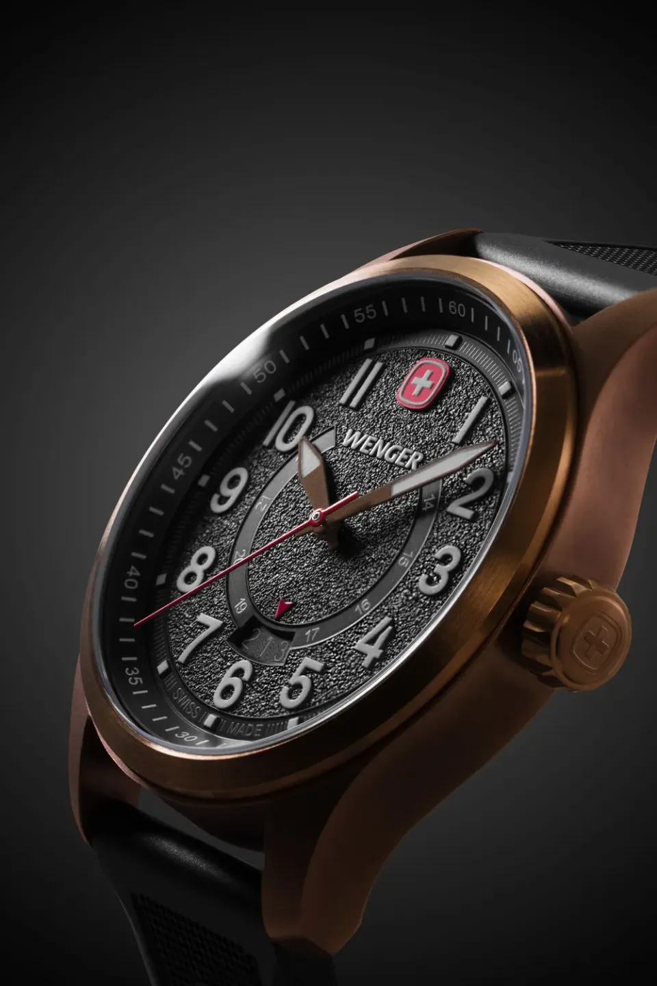Wenger Terragraph herreur bronze sort skive silikone