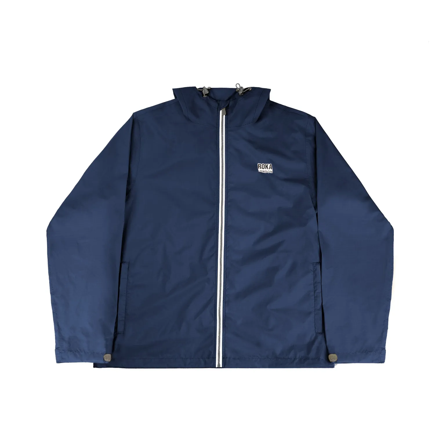 Roka London Holborn regnjakke deep blue vindtæt