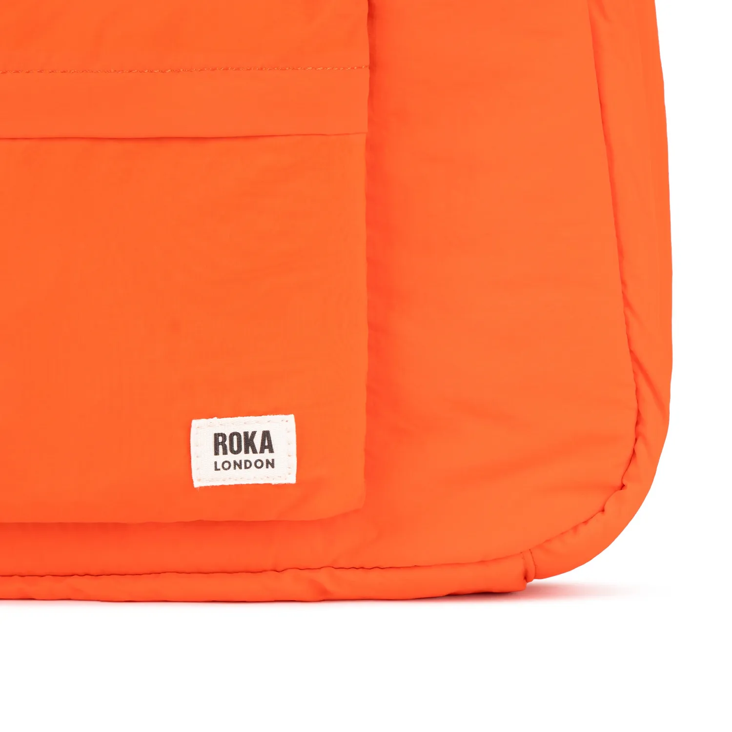 Roka London Belsize Crossbody skuldertaske Tangerine Medium blød