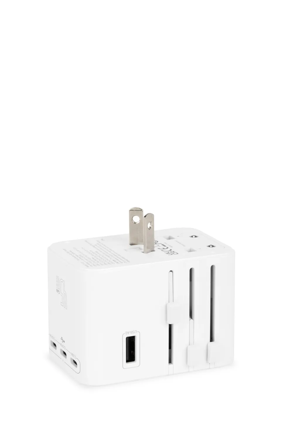 SWISSGEAR Worldwide Travel Adapter rejseadapter hvid med USB-C
