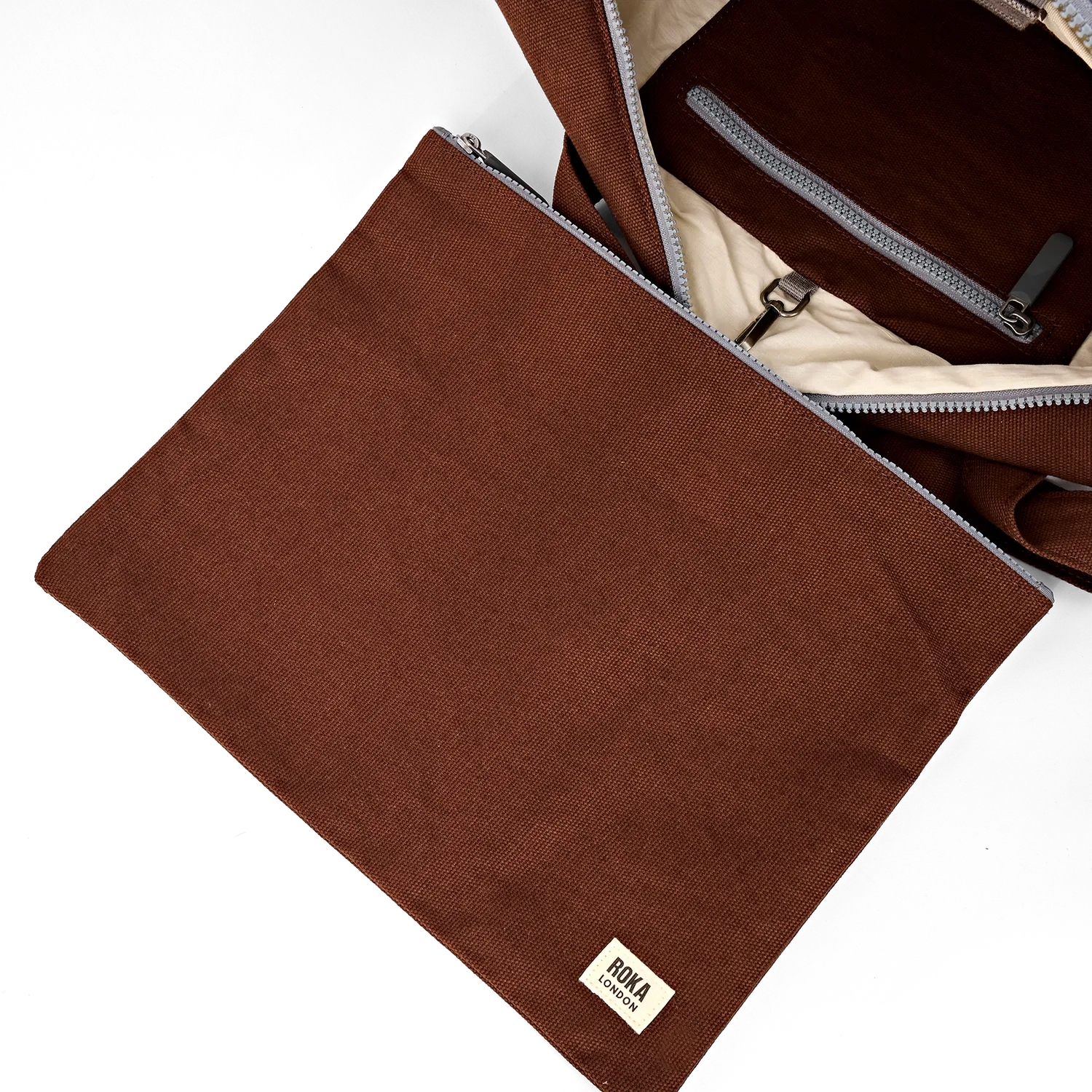 Roka London Somerset skuldertaske Large Lindt pusletaske