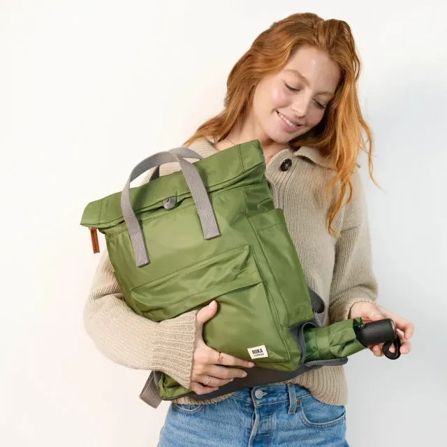 Roka London Bayswater rygsæk Medium avocado 14,6 liter