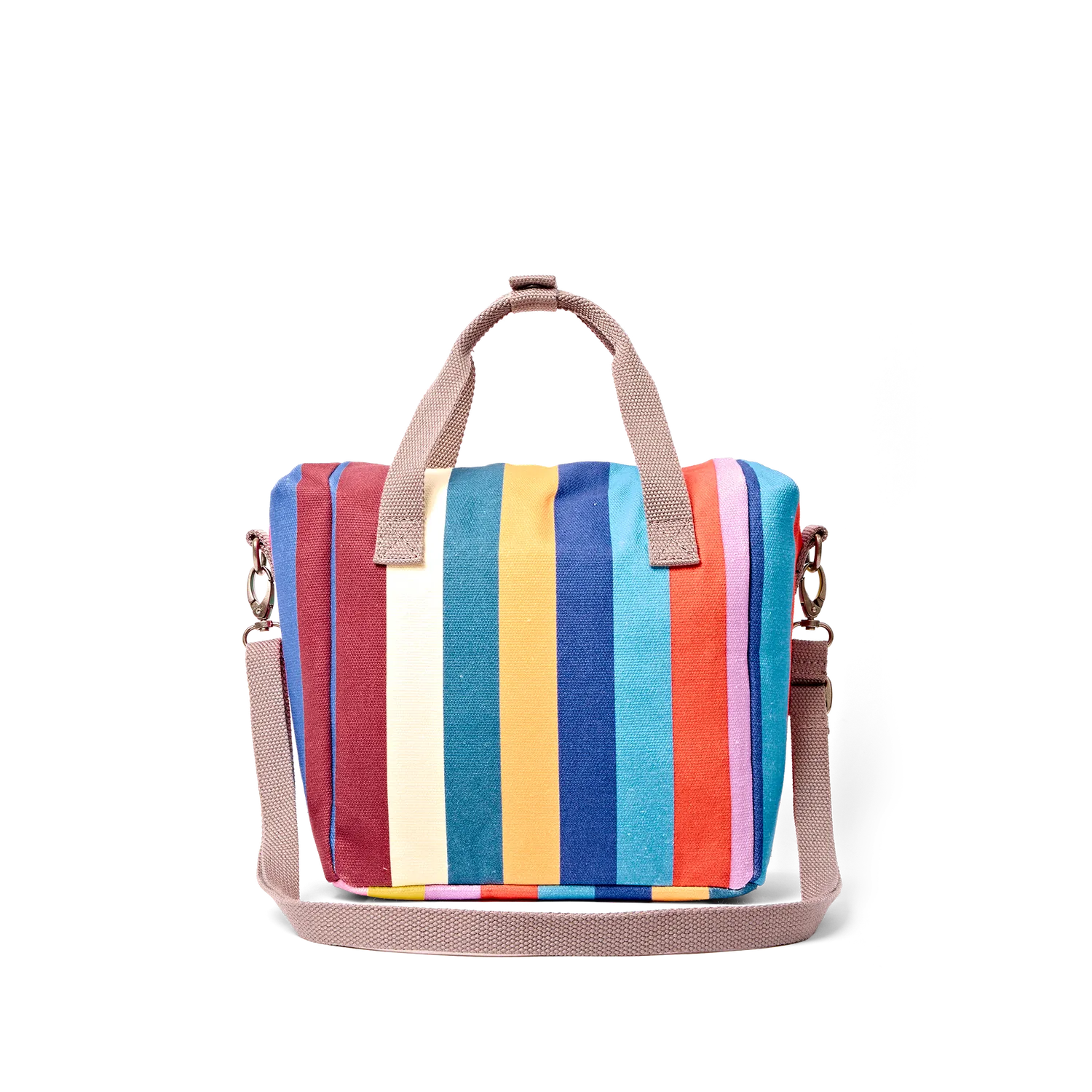Roka London Hampstead madpakketaske Wide Stripe Multi isoleret 7,3 liter