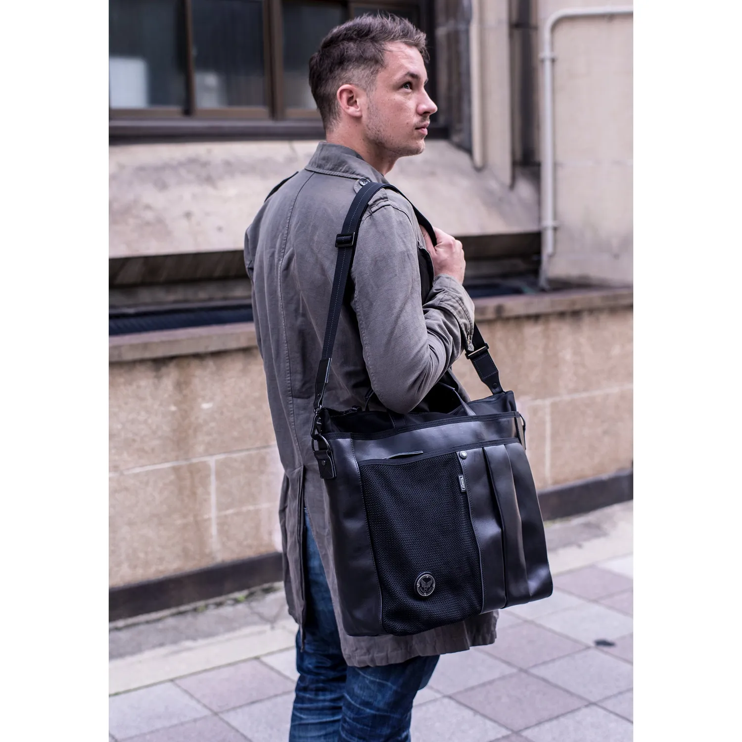 Harvest Label Custom Pelle HP-0204 businesstaske sort læder