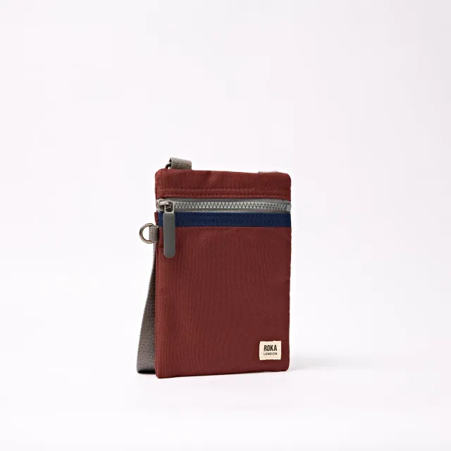 Roka London Chelsea Pocket Sling taske Henna Stripe XS nylon