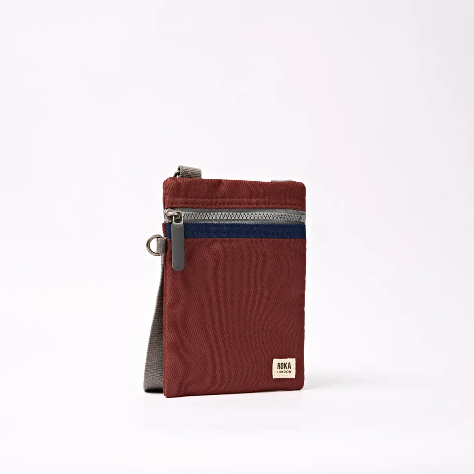 Roka London Chelsea Pocket Sling taske Henna Stripe XS nylon