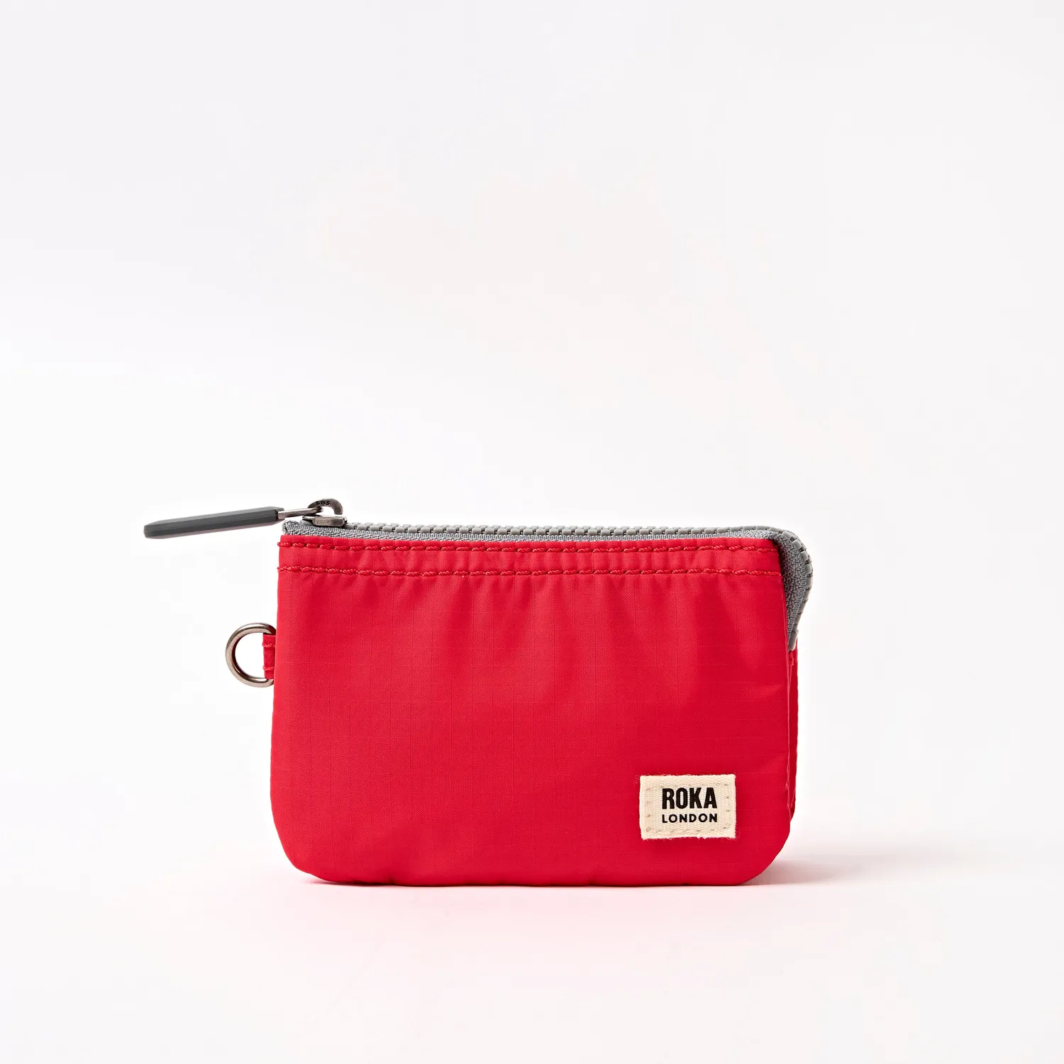 Roka London Carnaby Small pung Scarlet ripstop