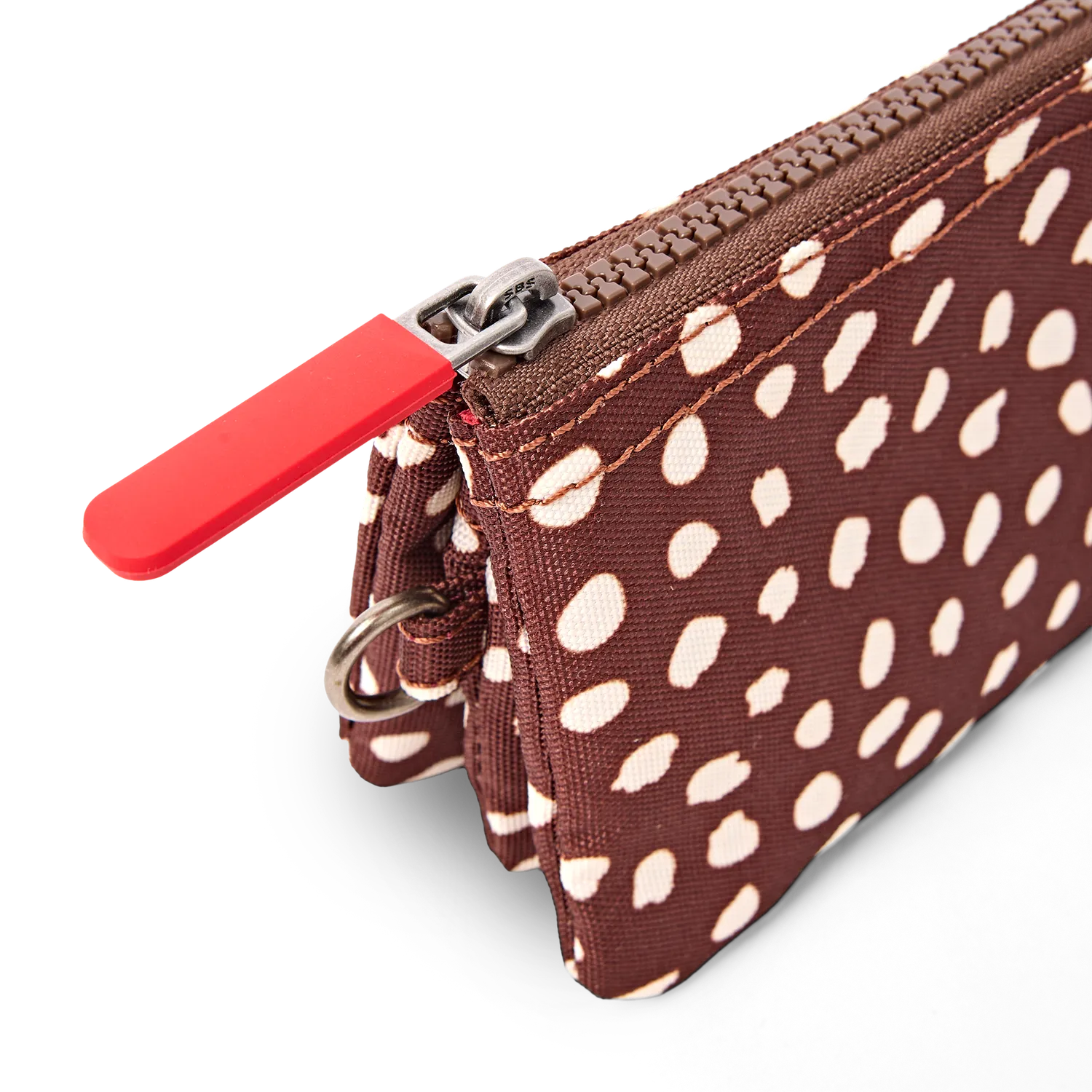 Roka London Carnaby pung Brown Dot S 3 rum vandafvisende
