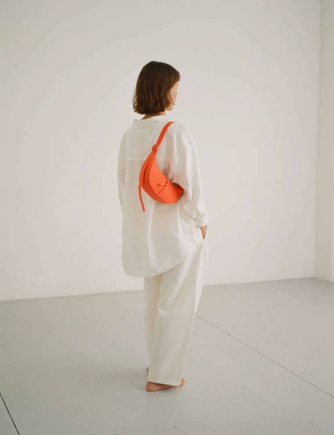 Ölend Mini Moon Bag skuldertaske sort måneform