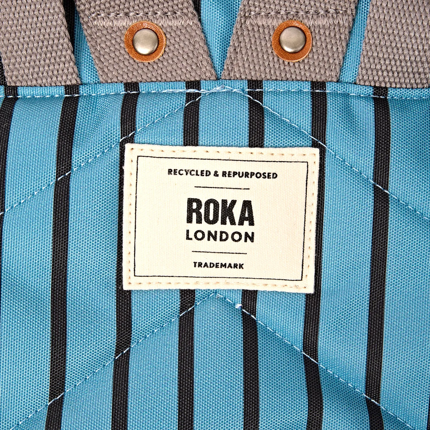 Roka London Bantry rygsæk Small Blue Stripe