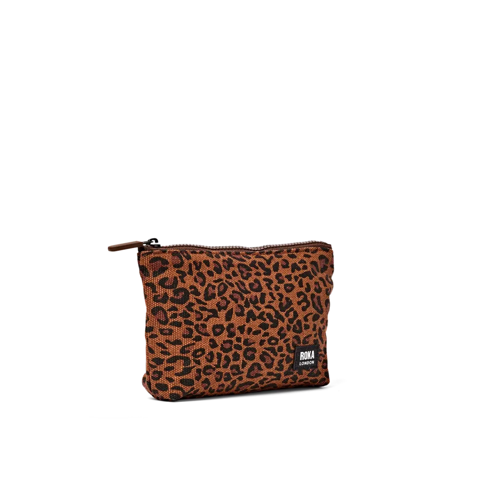 Roka London Maida Vale pouch leopard mini 1,2 liter