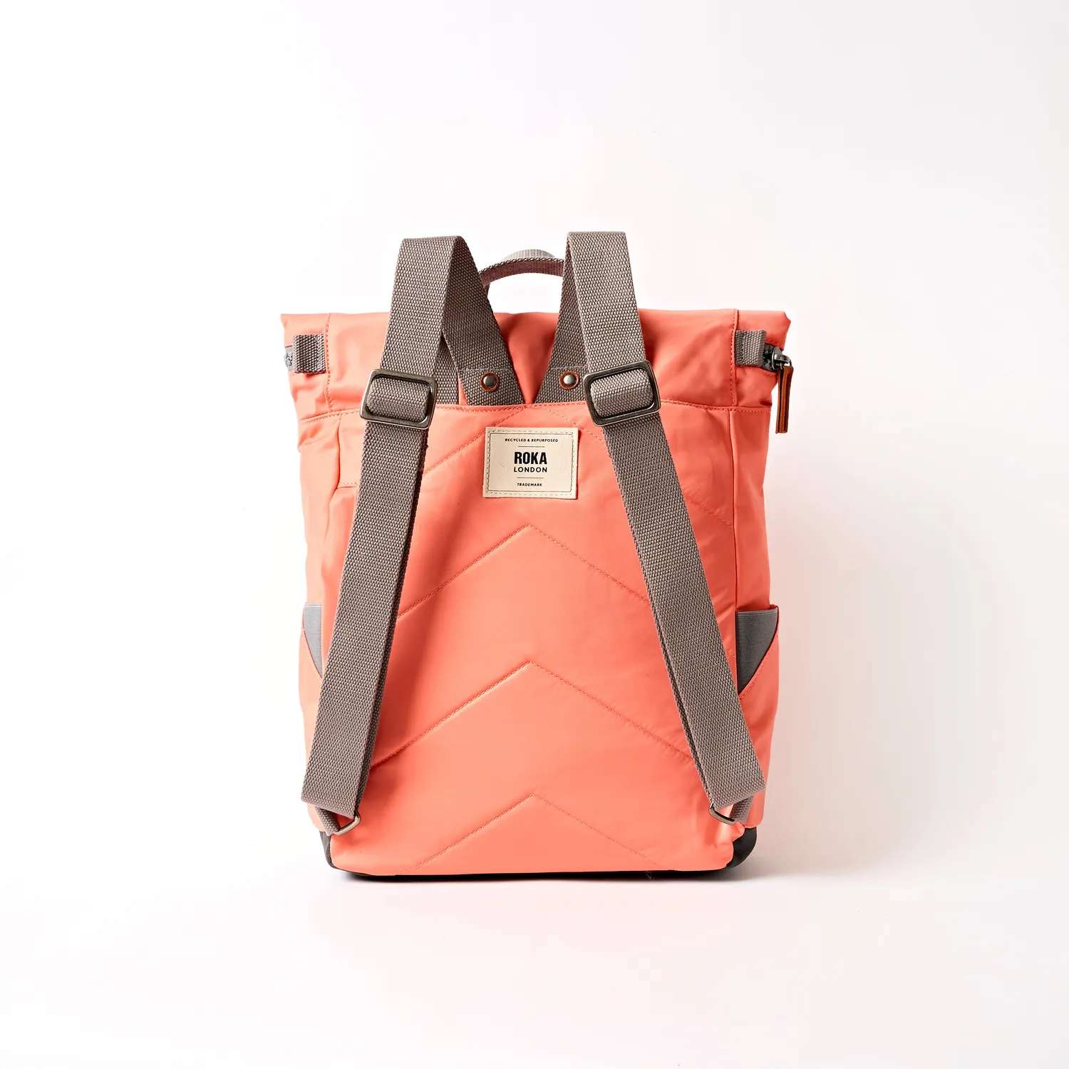 Roka London Canfield rygsæk Sugar Coral laptoprum