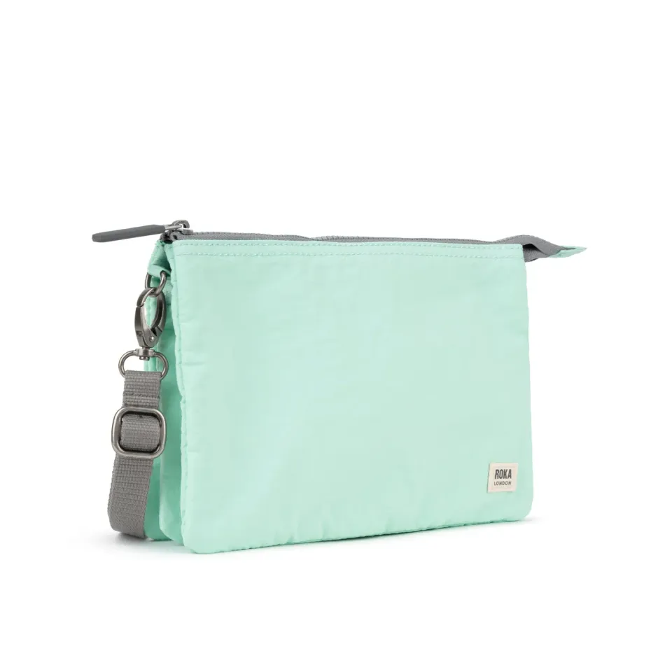 Roka London Carnaby XL crossbody taske Mint aftagelig rem