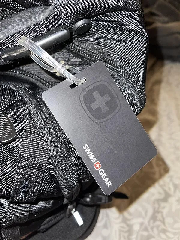 SWISSGEAR kuffertmærke personligt Black/White 2-pak