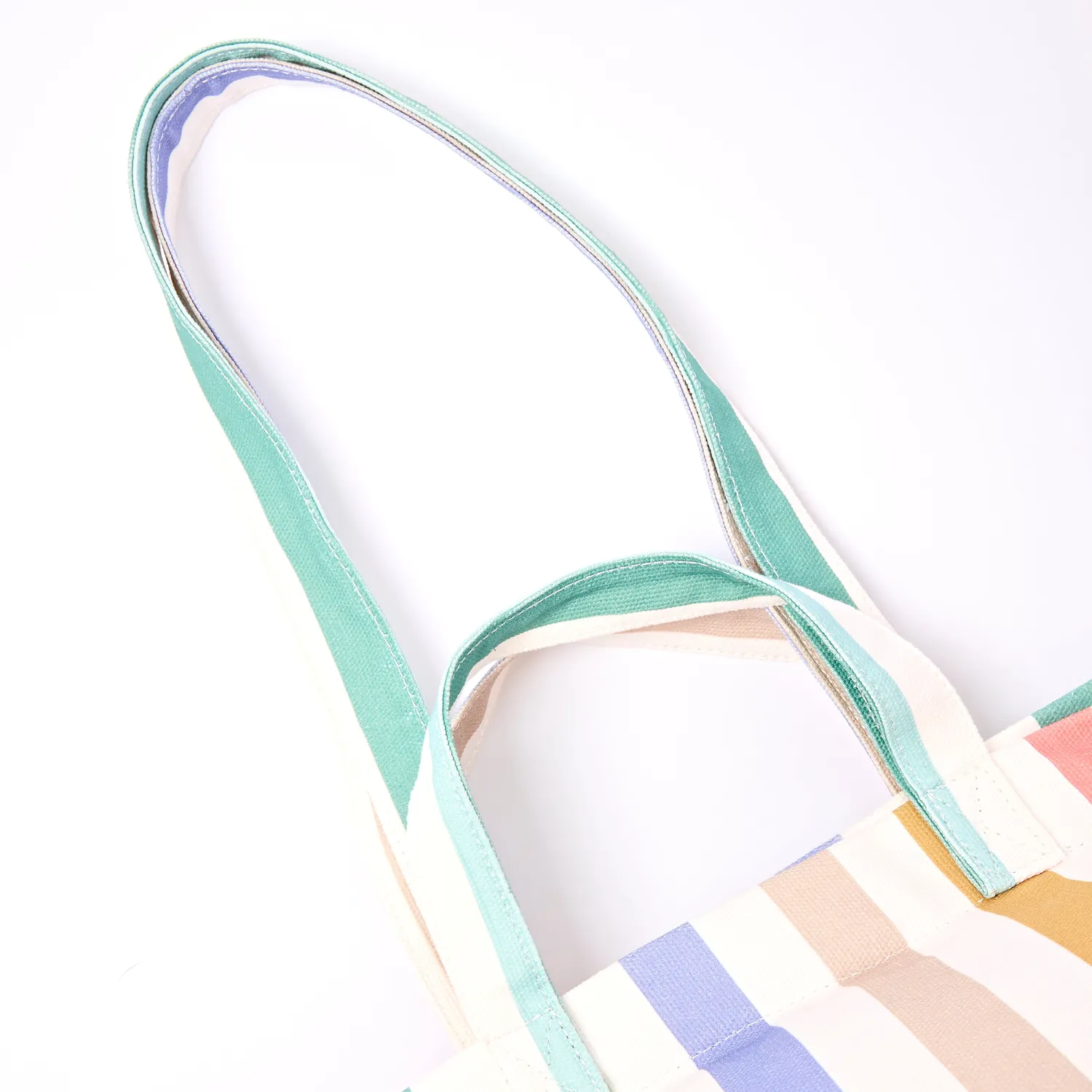 Roka London Marylebone Large tote Pastel Stripe laptoprum