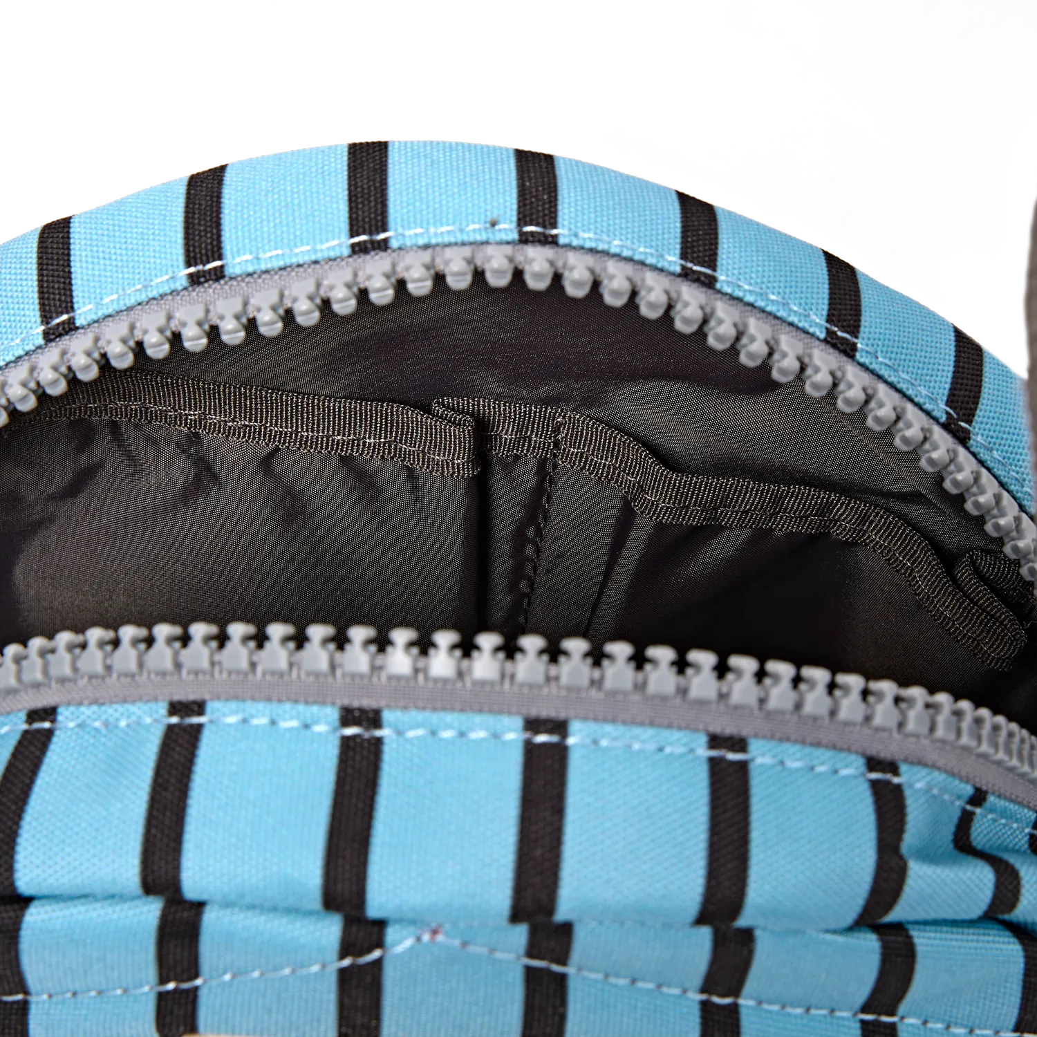 Roka London Paddington crossbody taske Blue Stripe Small