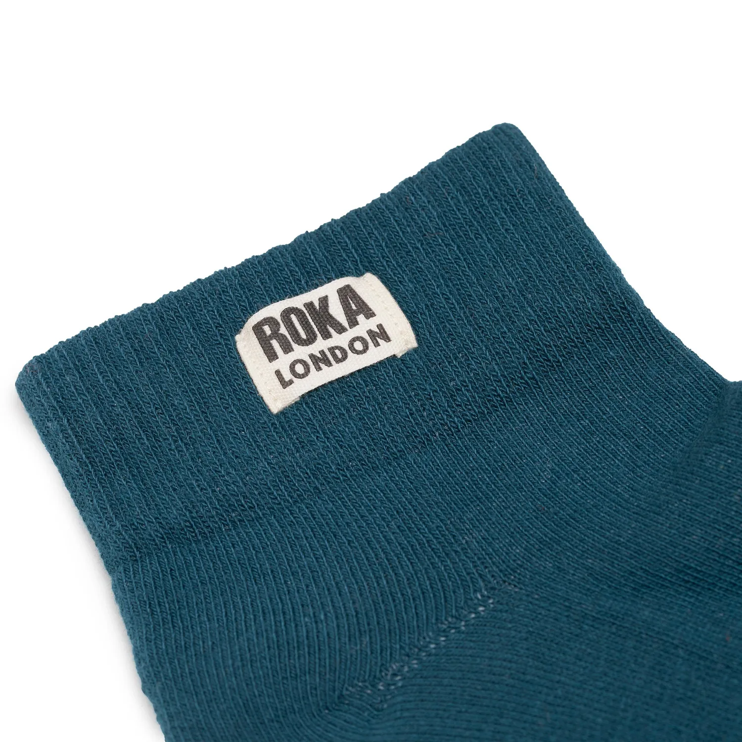 Roka London Wembley ankelstrømper Teal 36-42 bomuld